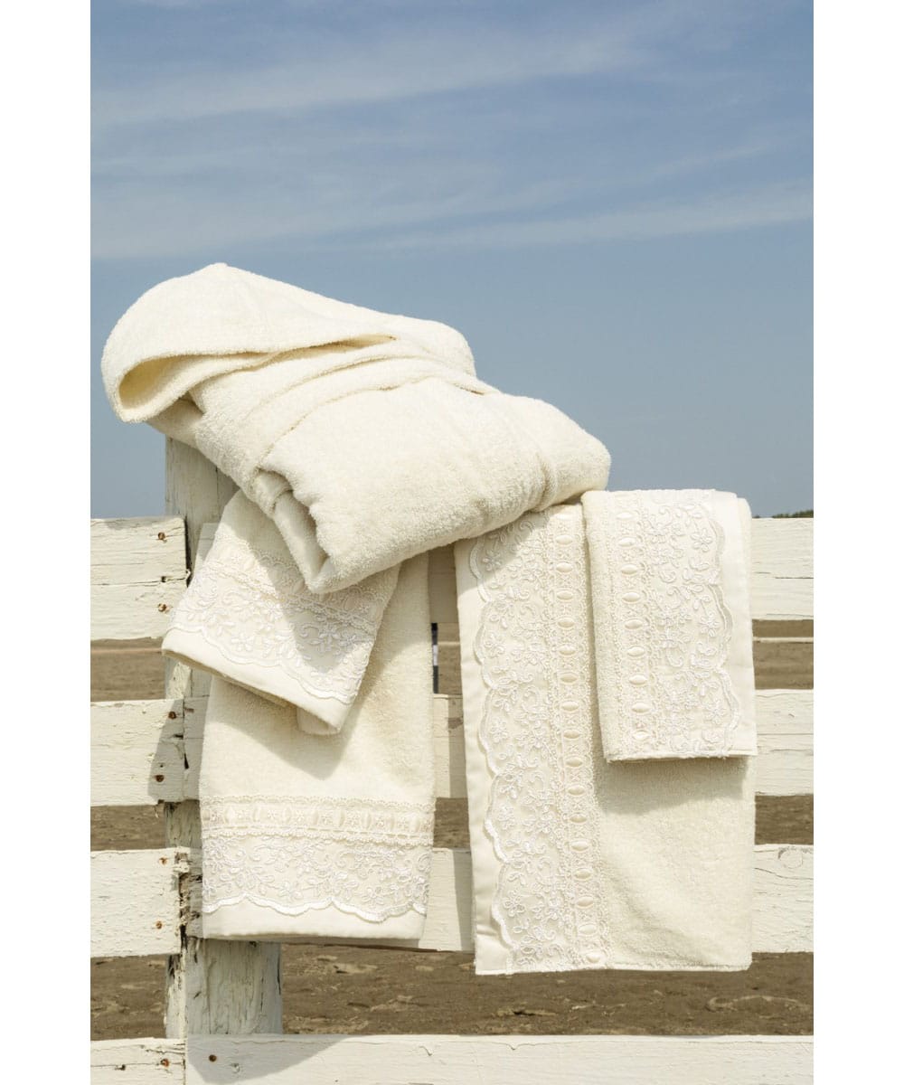 Set Biancheria Letto Chezmoi Wilmer 3 Pezzi - Piumino E Federe A Nido D'Ape Bianco