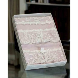 set-asciugamani-lino-carillon-chiarelle-rosa